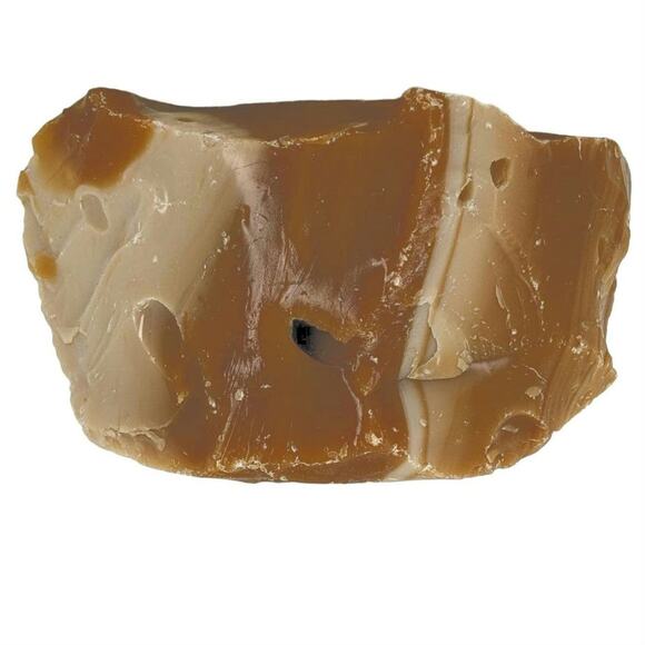 Carmel Chocolate Coffee Art Glass Cullet Swirl Slag Glass #4XL44 - Picture 5 of 6